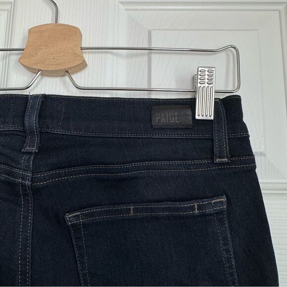 PAIGE Maternity Side Panel Verdugo Ankle Jeans in Mona Dark Wash Size 25 - Picture 10 of 16